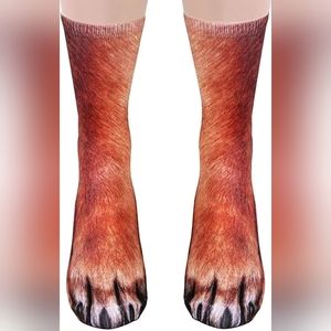 New Unopened Aimfar Brand - Dog Paws Funny Animal Paw Socks Novelty Socks Cute